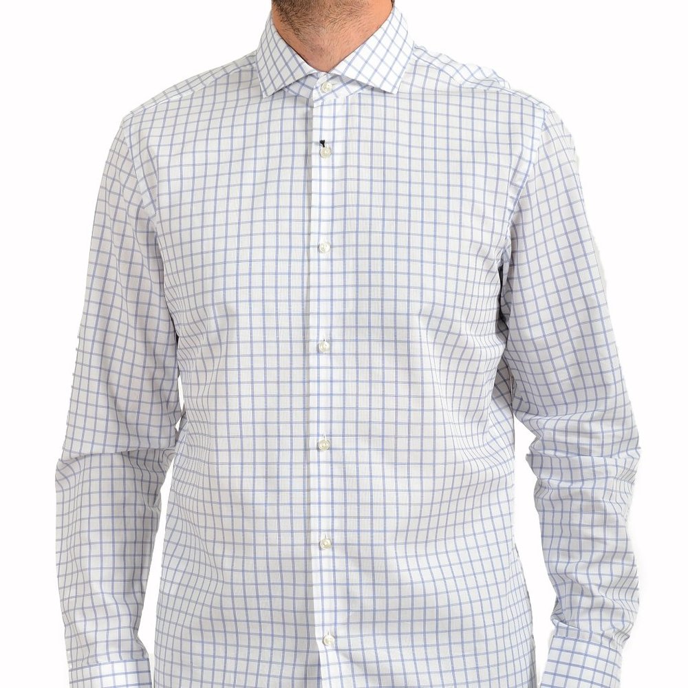 Hugo Boss Men's "Jason" Slim Fit Plaid Button Down Dress Shirt
